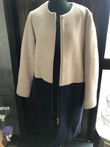 バイカラーコート新品タグ付き