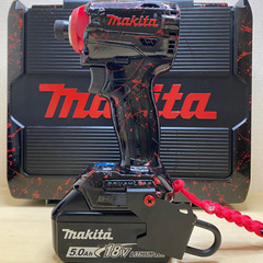 中古 マキタ　TD171 18V  インパクトドライバ　フルカスタムセット　BLOODSHOT