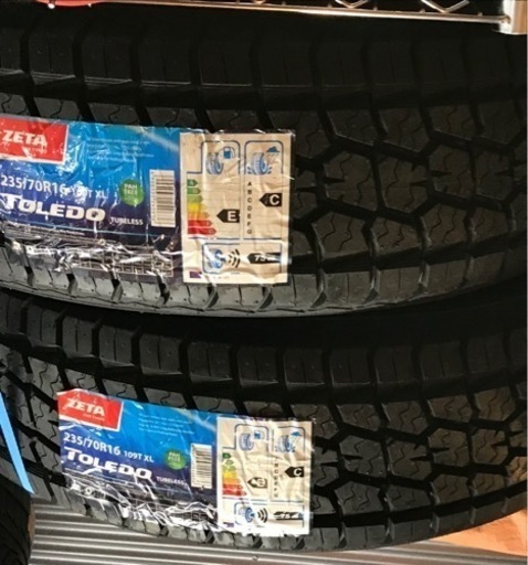 【新古品】ZETA TOLEDO タイヤ2本セット 235/70R16