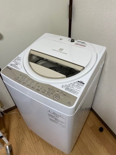 No.1250 TOSHIBA 6kg洗濯機　2016年製　近隣配送無料