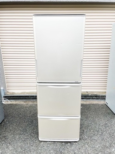 【定価約10万円】2014年製SHARPノンフロン冷蔵庫3ドア両開きSJ-WA35A-N