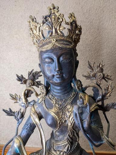 チベット 多羅菩薩 仏像　アンティーク　①