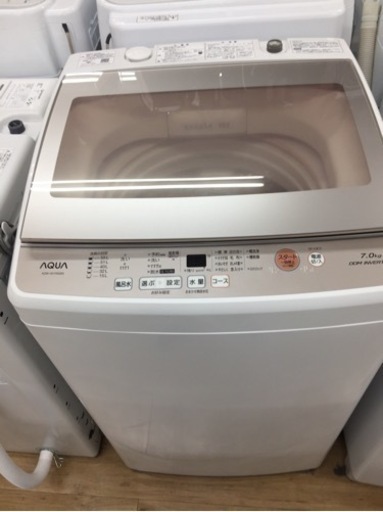 ＡＱＵＡ（アクア）の全自動洗濯機2018年製（AQW-GV70G）です
