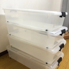 【明日1/14迄】衣装ケース　プラスチック　4個セット