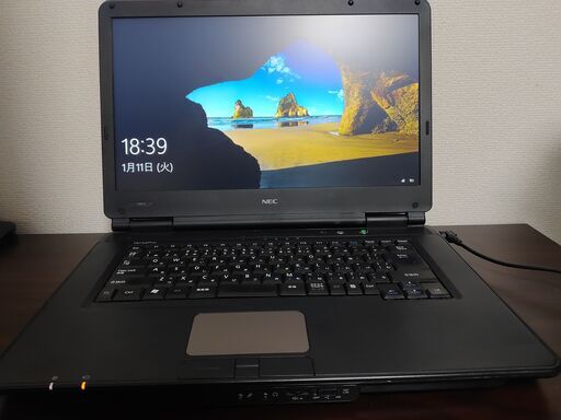 NEC 格安ノートパソコン Corei5搭載　メモリ4G HDD250G CDDVD読み込み　大画面15.6インチ Wifi対応 最新windows10