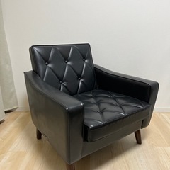 最終値引き カリモク60 ロビーチェア   ブラック 椅子 ソファ