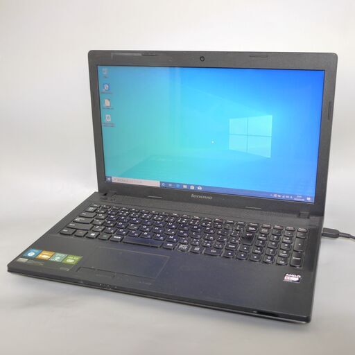 高速SSD ノートパソコン 15.6型 Lenovo レノボ G505 中古良品 AMD E1-2100 4GB DVDRW 無線 Wi-Fi Bluetooth カメラ Win10 Office