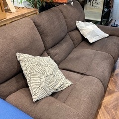 【リユースショップBYREUSE配達・設置OK】3人掛けリクライニングソファー リユースショップBYREUSE配達・設置OK】3人掛けリクライニングソファー