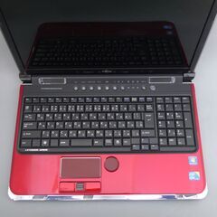 新品SSD レッド ノートパソコン 15.6型 FUJITSU 富士通 AH700/5B 中古