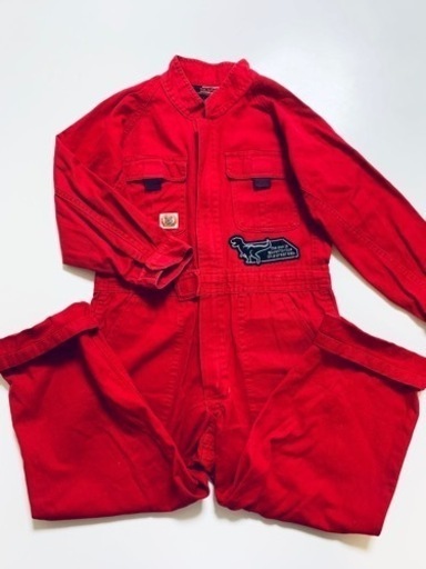 決まりました 子供服 1cm 赤のつなぎ 可愛い作業着 はる 断捨離中 北山形のキッズ用品 子供服 の中古あげます 譲ります ジモティーで不用品の処分