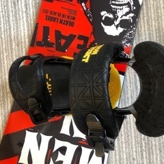 スノーボード★定価8万弱+union バイディング(2万)★デスレーベル★DEATH　LABEL★153cm★MAN　IN　BLACK