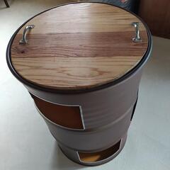 ドラム缶テーブルラック収納