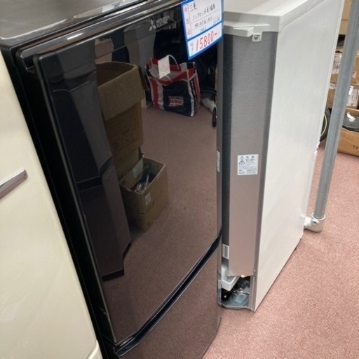 三菱2ドア冷蔵庫　2019年製