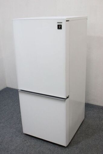シャープ SJ-GD14C-Ｗ 冷蔵庫 137L/どっちもドア クリアホワイト ガラストップ 2017年製 SHARP 冷蔵庫 中古家電 店頭引取歓迎 R4987)