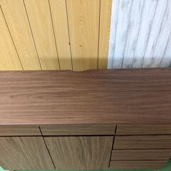 ISSEIKI サイドボード MDF ミディアムブラウン 120 RYON SIDE BOARD 