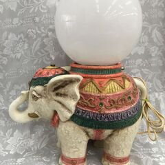 セトクラフト　インド象型タッチライト　中古品　インテリア　置物　照明