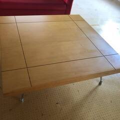 リビング センターテーブル ローテーブル （120×120×38㎝）ナチュラル