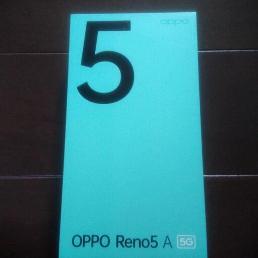 未使用 OPPO Reno5 A シルバーブラック