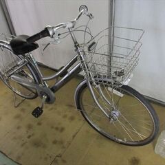 B662　限定特価　整備済み★ブリヂストン　アルベルト　ロイヤル　シルバー★ 中古自転車 【26インチ 】