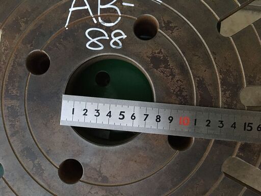 中古　面板　旋盤用面板　460ｍｍ　33.2㎏　管理番号AB-88 中古 面板 旋盤用面板 460mm 33.2㎏ 管理番号AB-88