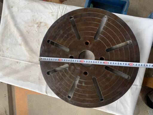 中古面板　旋盤用面板　430ｍｍ　管理番号♯11