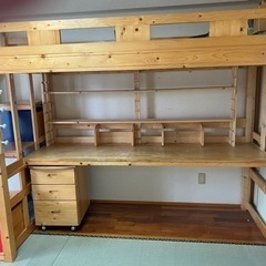 値下げしました☆勉強机☆ロフトベット ※イスはつきません。 - その他 