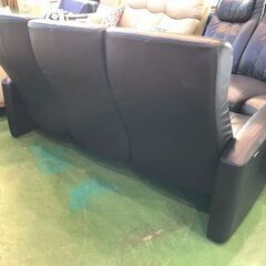 【愛品館八千代店】Hjellegjerde　イエリアーダ　3人掛総本革リクライナー