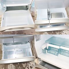 中古 冷蔵庫 フレンチ6ドア 471L ファン式 訳あり特価 東芝 GR-D47F-S 観音開き 自動製氷 DL7560