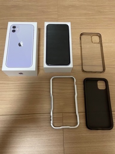 iphone11 128GB ソフトバンク　SIMフリー　パープル