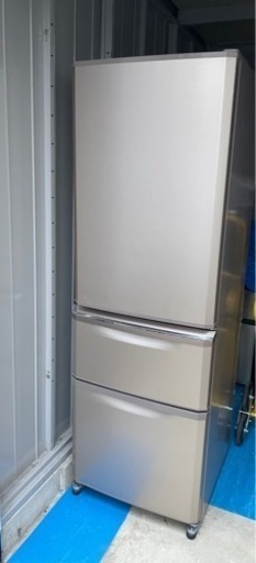 2015年製　三菱3ドアノンフロン冷蔵庫　370L