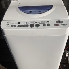 【ネット決済・配送可】SHARP 電機洗濯乾燥機　ES-TG55...
