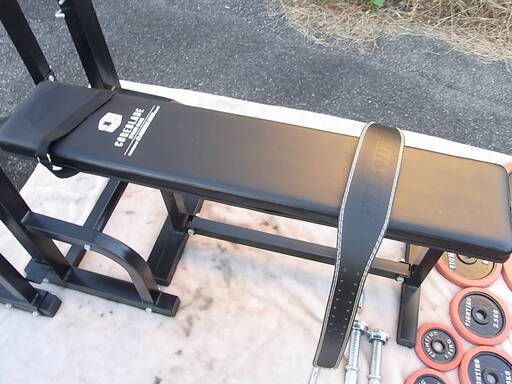 ファイティングロード ラバー バーベル/ダンベル 70kg+ベンチ+ 