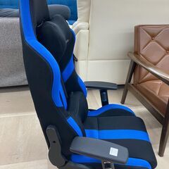 ゲーミング座椅子 Bauhutte ﾌﾞﾗｯｸ×ﾌﾞﾙｰ