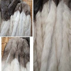 サガフォックス レディース 毛皮コート キツネ 9 オフホワイト×ブラウン 白系 SAGA FOX 　☆ PayPay(ペイペイ)決済可能 ☆ 札幌市 豊平区 平岸