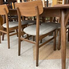 ✨NITORI(ニトリ)  フィルン 拡張式ダイニング5点セット ⭐定価￥81,380⭐ 天然木ウォールナット使用✨ 