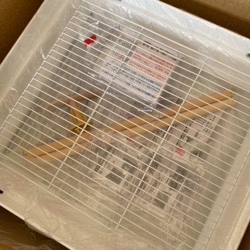 新品未使用 鳥かご HOEI 35手のり ピュアホワイト 底カラー:ホワイト
