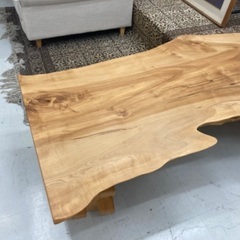 値下げしました。栃の木1枚板テーブル