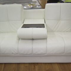 R077 NITORI ソファベッド(NSクリーン ピナ4 WH) 幅185cm 美品