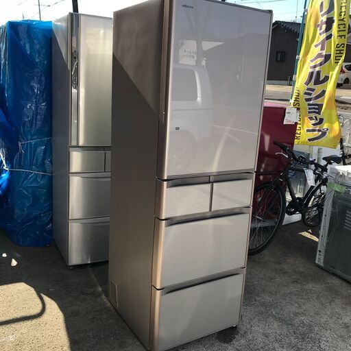 日立　5ドア冷蔵庫　R-4000G　401L　2017年製
