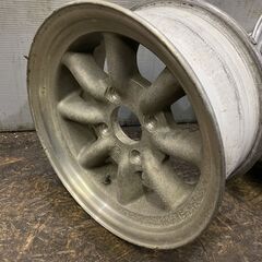 ワタナベ 14インチ 6.5J4H114.3約+14 Bタイプ 8スポーク 2本セット 旧車ホイール　(VHE266)クレジットカード QRコード決済可能