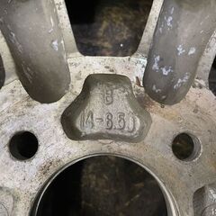 ワタナベ 14インチ 6.5J4H114.3約+14 Bタイプ 8スポーク 2本セット 旧車ホイール　(VHE266)クレジットカード QRコード決済可能