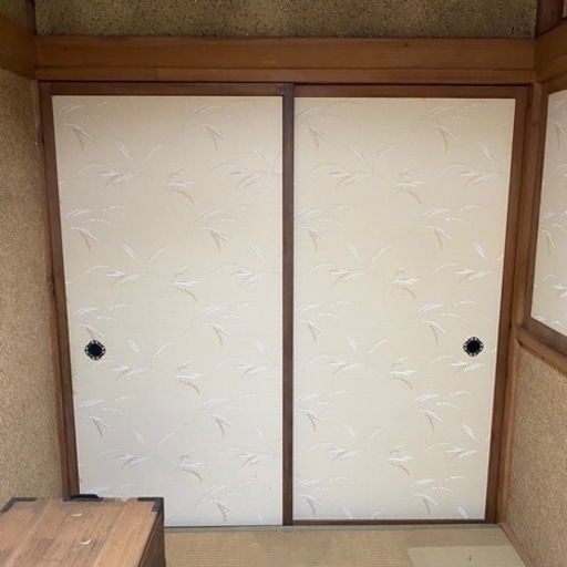 茶室 すずらんの木製引き戸 鈴蘭 花模様 古民家 和室 襖 ふすま 扉 和モダン 和風 日本家屋 引戸 建具 すずきうさぎ 航空公園の家具の中古あげます 譲ります ジモティーで不用品の処分