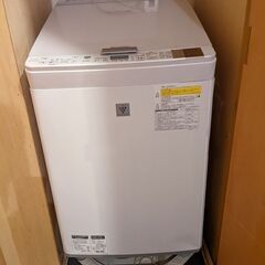 シャープ製ガラストップ洗濯機/乾燥機