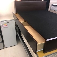 リサイクルサービス八光 田上店 配達・設置OK】ダークブラウン ダブル 