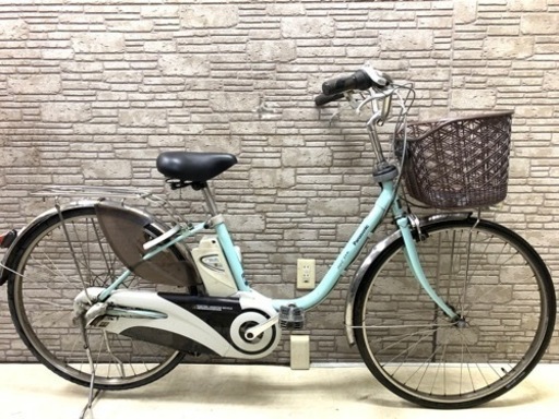 新春SALE 東京23区配達無料　新基準 Panasonic パナソニック ビビDX 5Ah リチウム 電動自転車☆中古☆パナ 26インチ