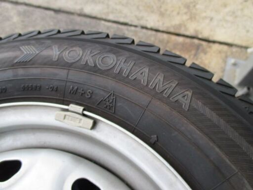 【来店取替】バリ山 軽自動車用 スタッドレスタイヤ 135/80R12 中古4本セット