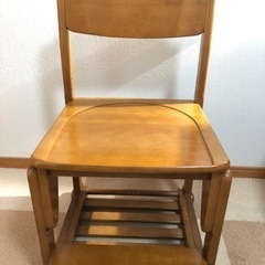 【終了しました】勉強机用　木製椅子