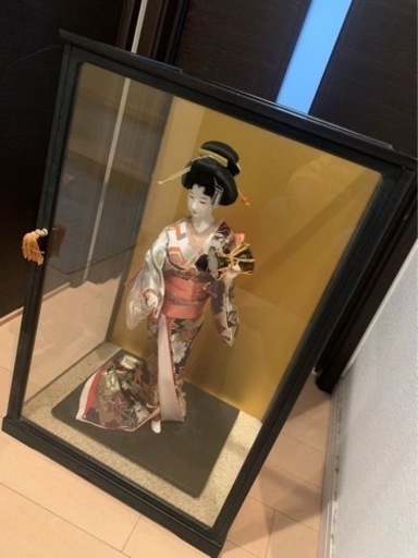 即日発送 即納 日本人形 ガラスケース入り 伝統工芸木製品 鼓 その他