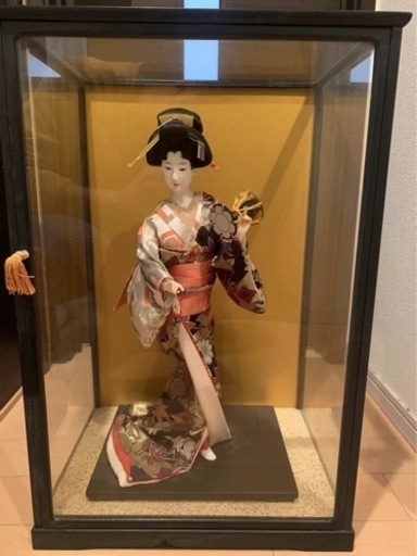即日発送 即納 日本人形 ガラスケース入り 伝統工芸木製品 鼓 その他