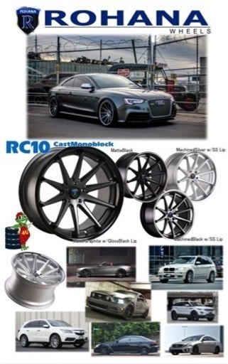 アルミホイール　ROHANA 19インチ　外車用